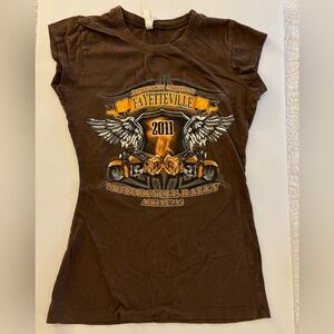 Women top  Tee Motorcycle rally Arkansas 2011